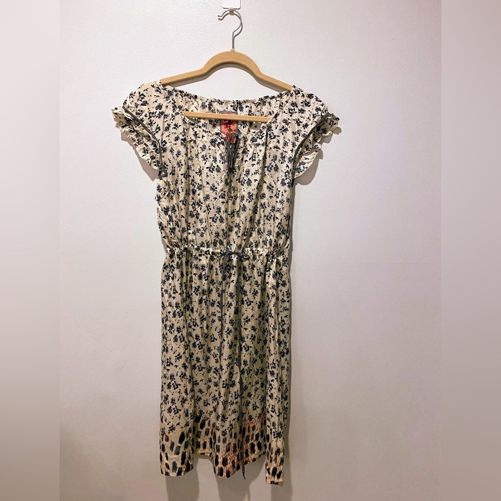 Johnny Was Silk Dress M, missing slip